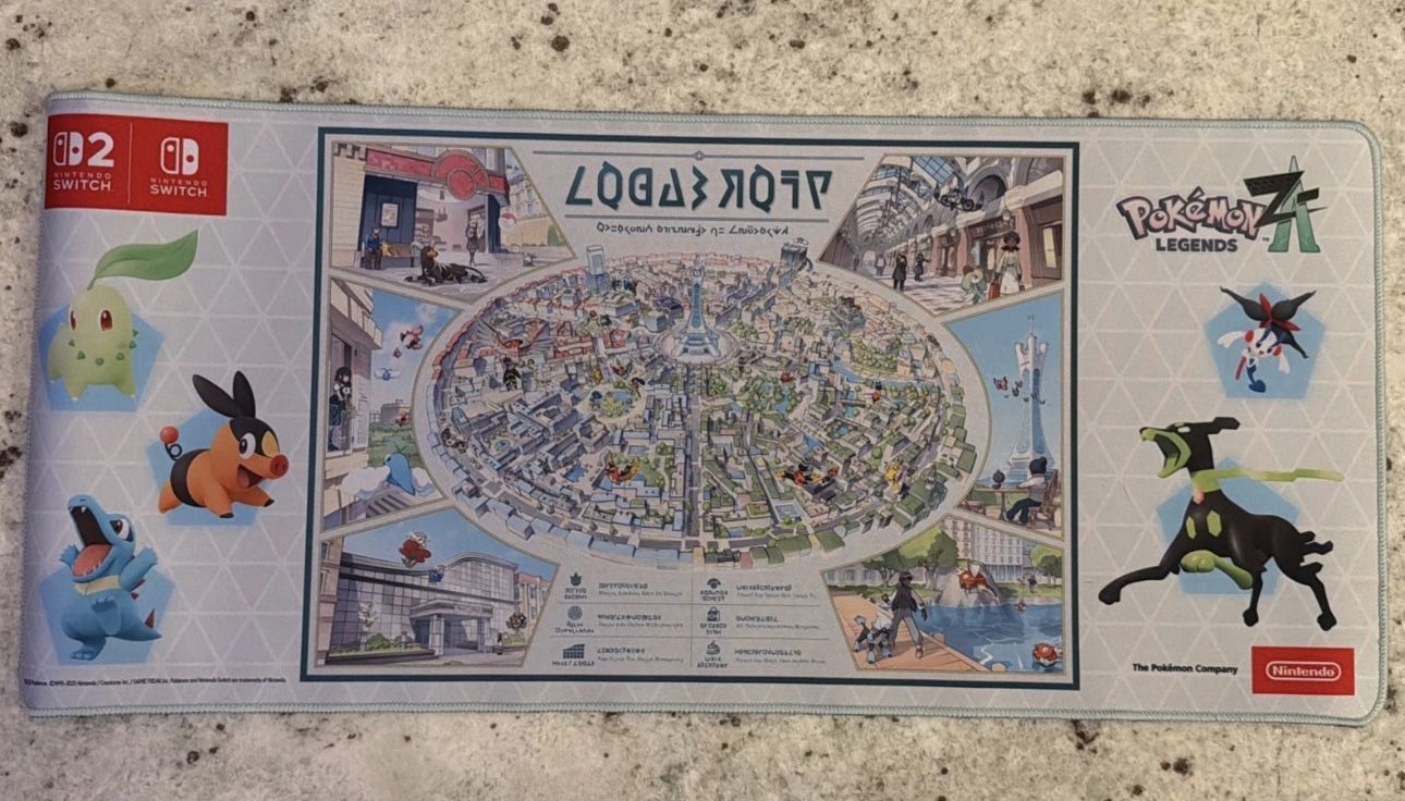 Pokemon Legends Z-A Playmat Best Buy Preorder Bonus 