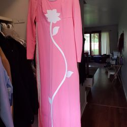 1970s Long Mod Dress Med.