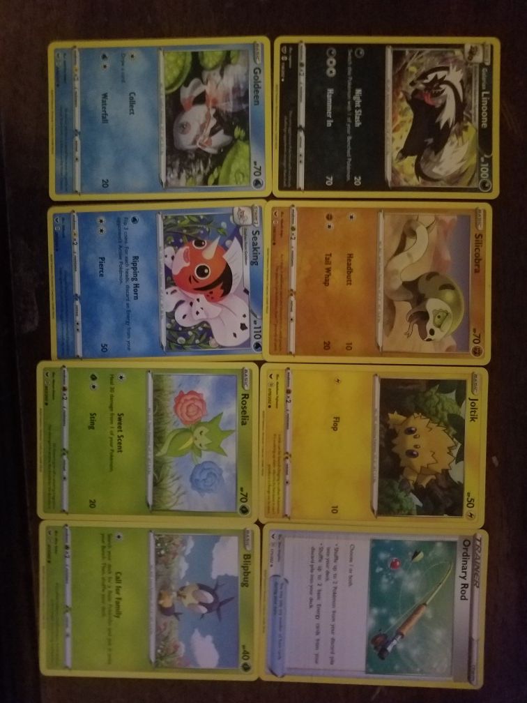 8 mint condition pokemon cards