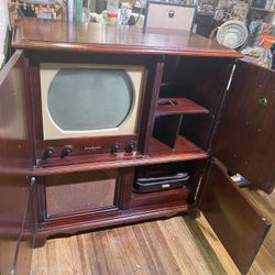 RCA Victor tv Record Cabinet Mid Century