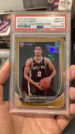 Dylan Harper Topps Bowman Chrome true rookie gold/50