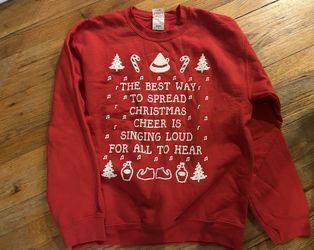 Christmas sweatshirt  Size: Medium