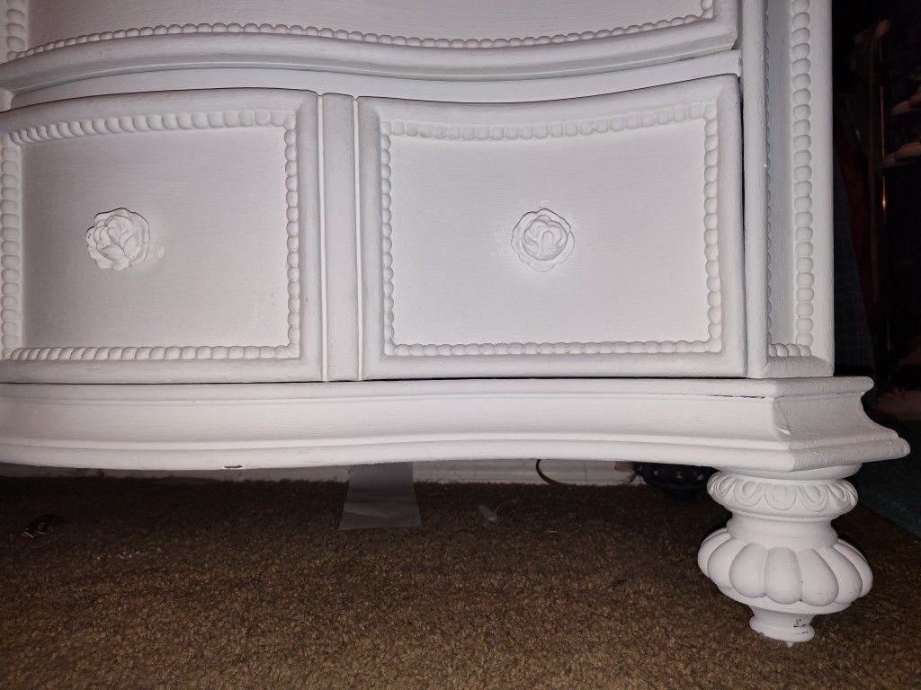 disney princess white 6 drawer dresser Disney Princess Fairytale Silver Gray 6 Drawer Dresser