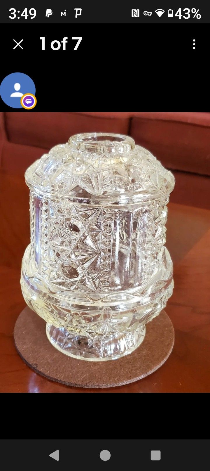 Crystal Fairy Light Candle Holder