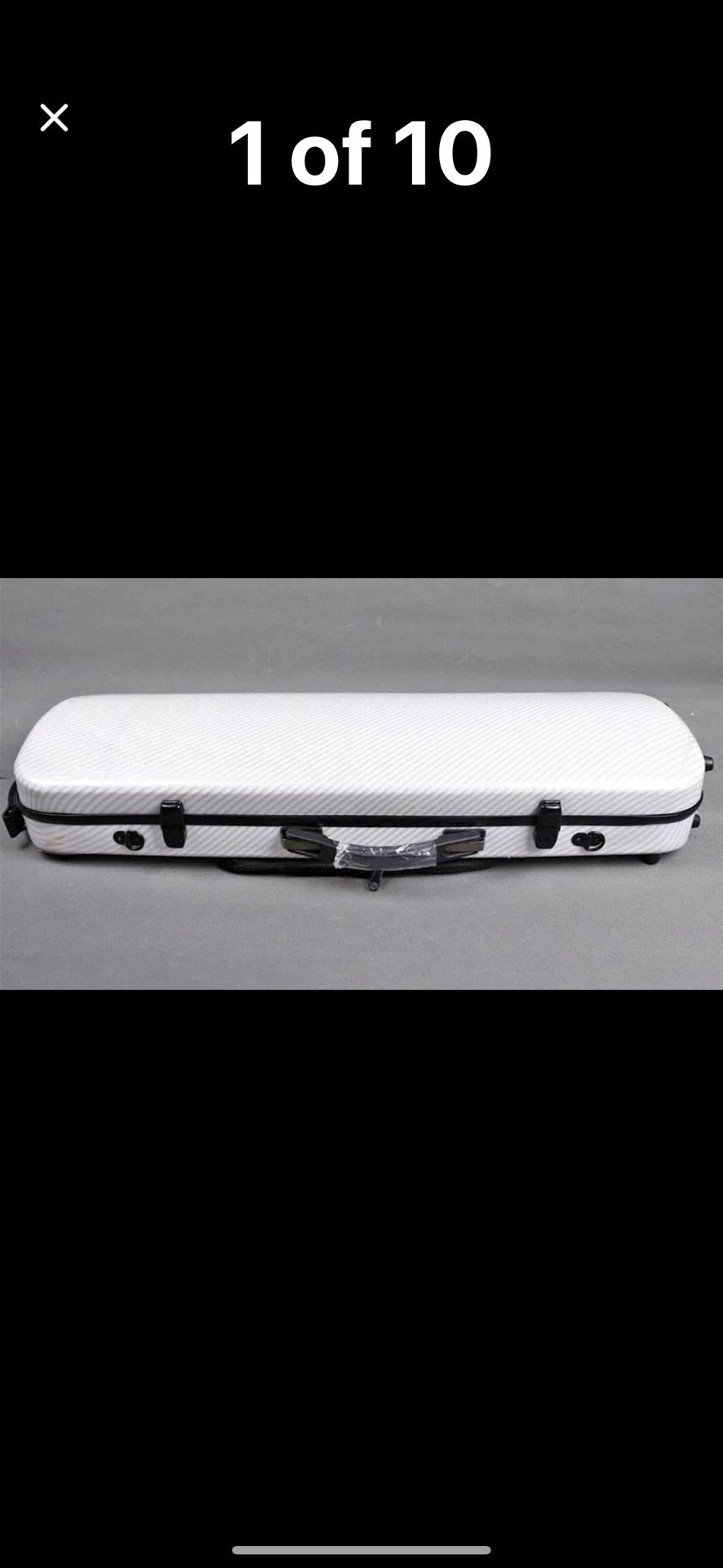 KERREY Carbon Fiber Material Violin Case With Hygrometer (Color 03) wht