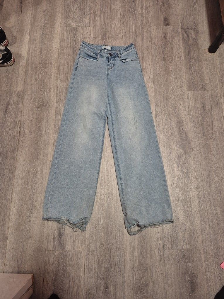 Woman wide leg jeans
