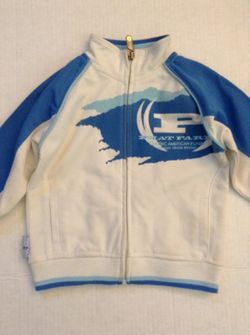 Boys 6-12 Months Phat Farm Blue & White Front Zippered Jacket