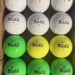 12 Nike Mojo Golf Balls 5a Lot D064