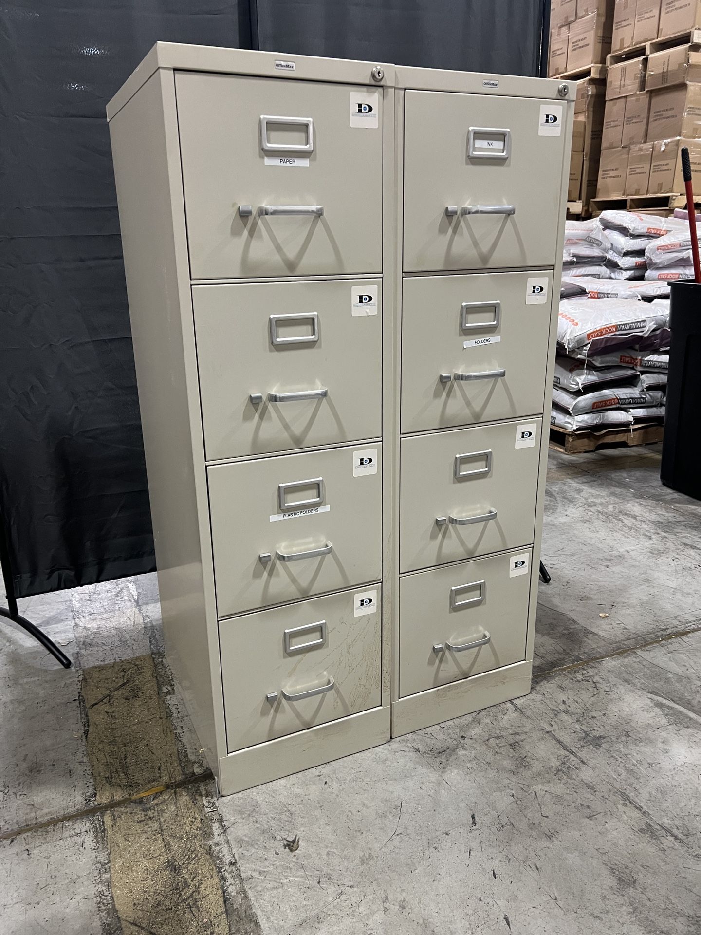 Four Drawer File Cabinet Set Of Two