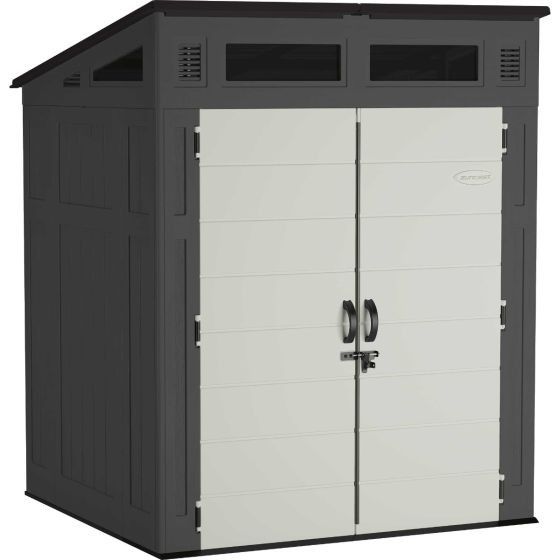 Suncast Modernist 6 ft. W x 5 ft. D Resin Vertical Storage Shed