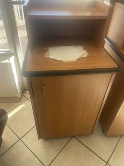 Wood Trash Can