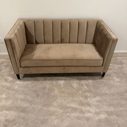 Beige 2 Seater Couch 