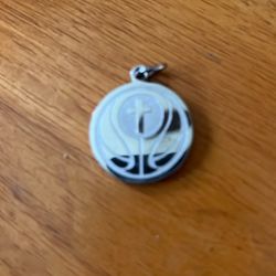 basketball cross necklace pendant