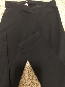 Cat & jack girl black stretch pant 6 6x