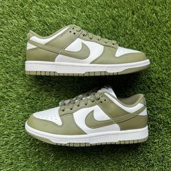 Nike Dunk Low Medium Olive Size 5W, 5.5W, 6W, 6.5W, 7W, 7.5W, 8W, 8.5W, 9W, 9.5W, 10W, 11W & 12W.