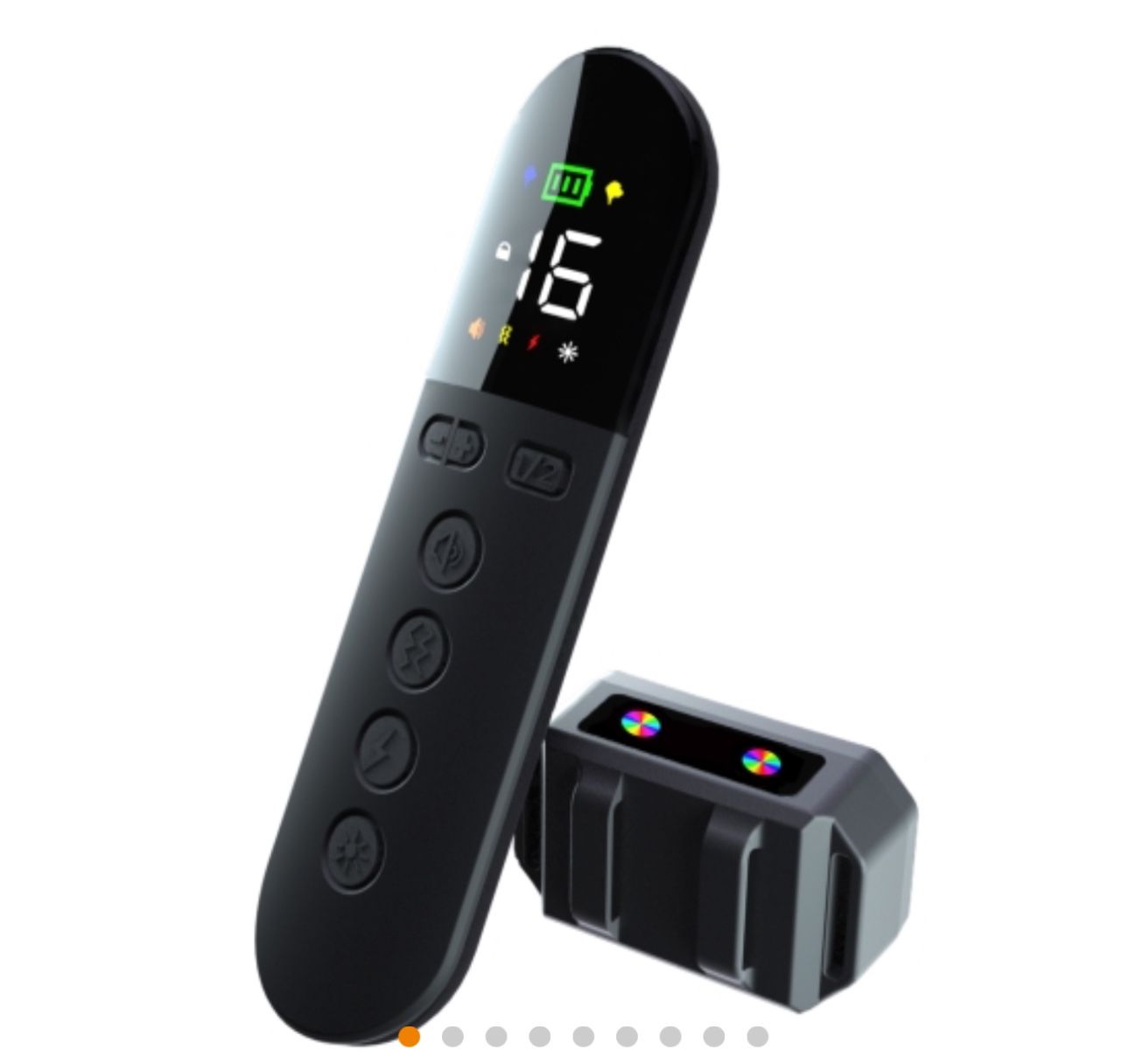 T15 Pet Training Electronic Collar Waterproof Vibration Shock Dog Trainer(Black)