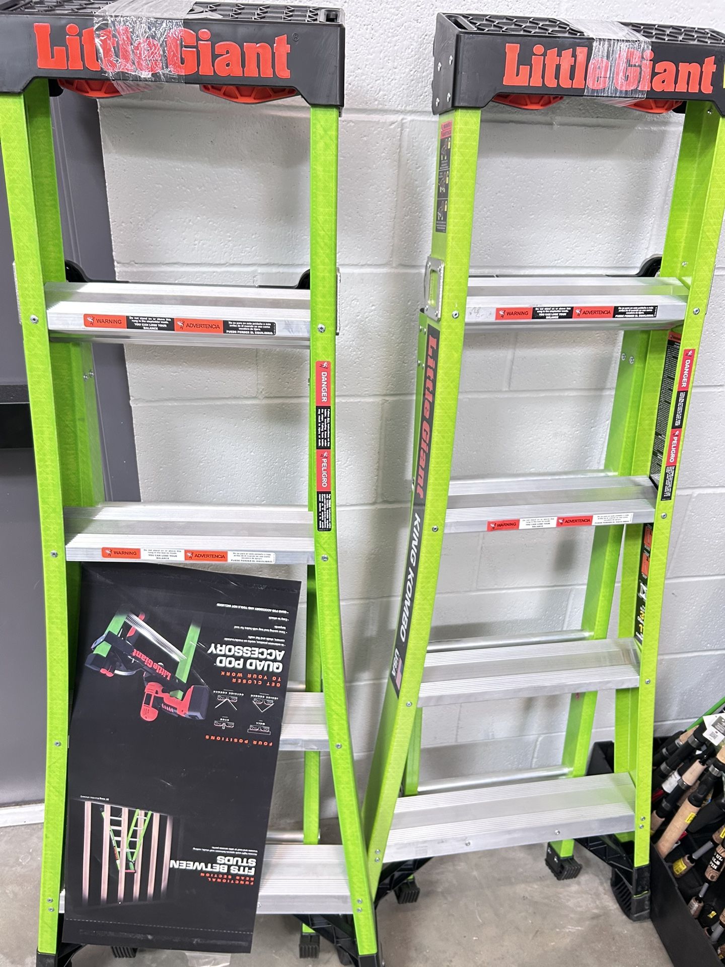 Little Giant King Kombo 5'-8' Fiberglass 3-in-1 Combo Ladder, 375 lbs. Rated