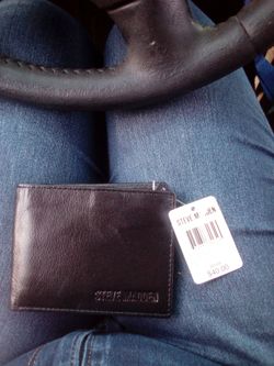 Mens wallet real leather