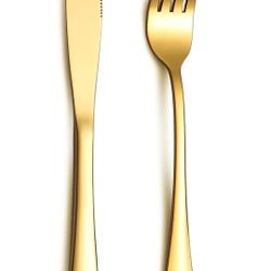Staniless Steel Flatware, Knives, Forks Set Of 12