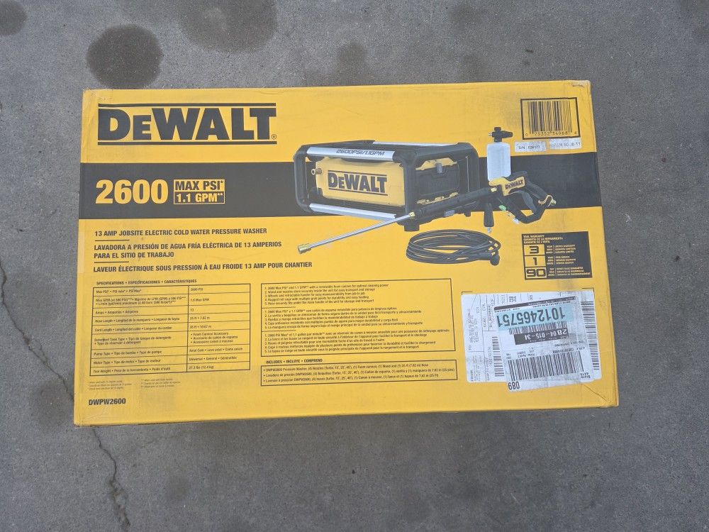 Dewalt Pressure Washer