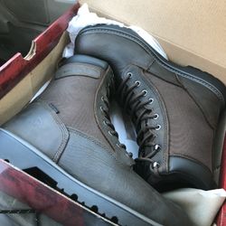 Wolverine Men's Floorhand Dark Brown Insulated 10.5 Round Steel Toe Work Boots