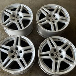 Set of 4 Acura TL 17” OEM wheels rims tires Honda accord civic si RSX