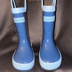 Kids Casa Miel Noble Blue Rain Boots