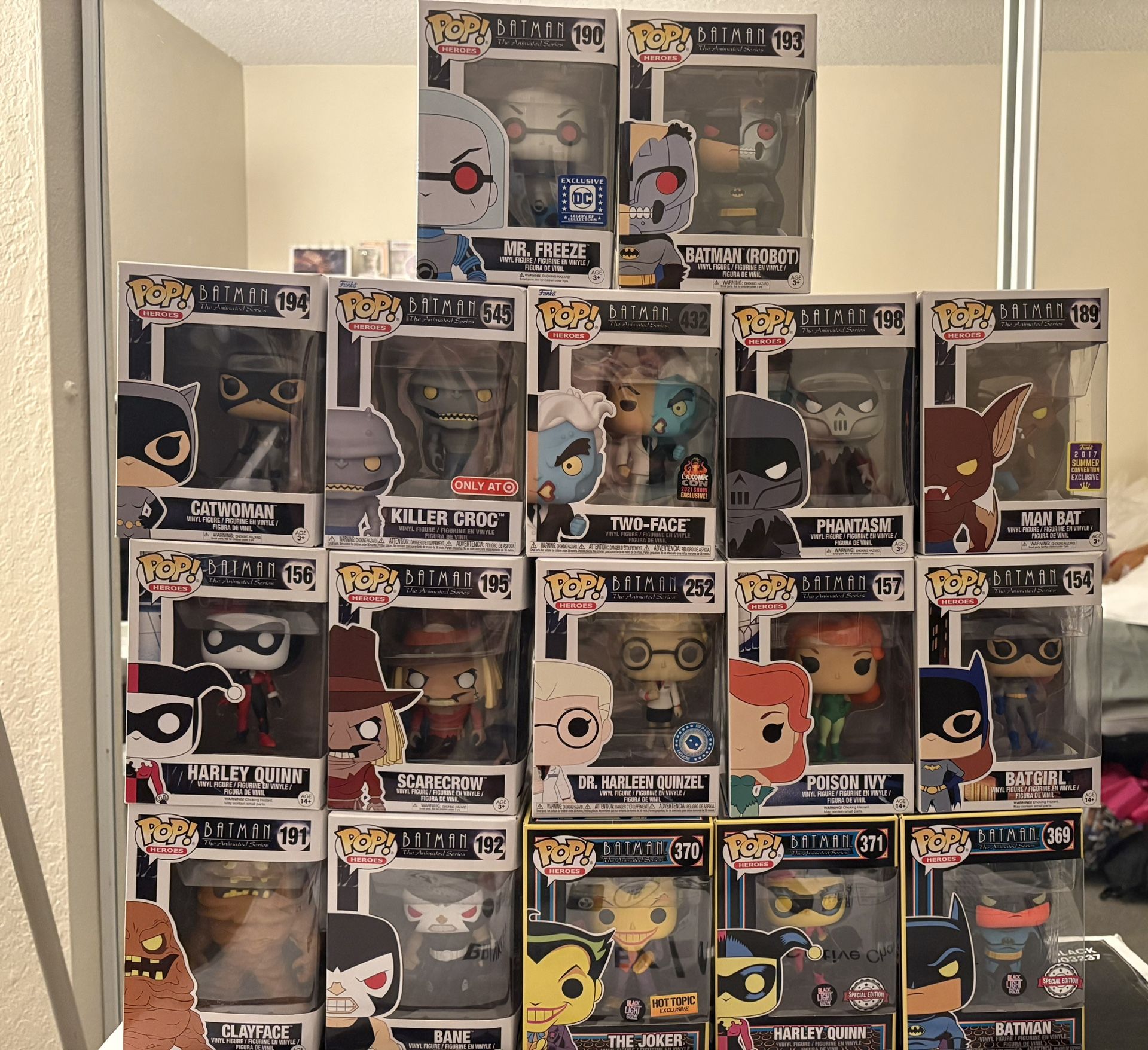 Batman The Animated Series Funko Pop Lot