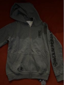 Grey chrome zip