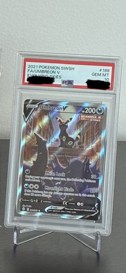 2021 Pokemon SWSH Evolving Skies Full Art Umbreon V Gem MT 10