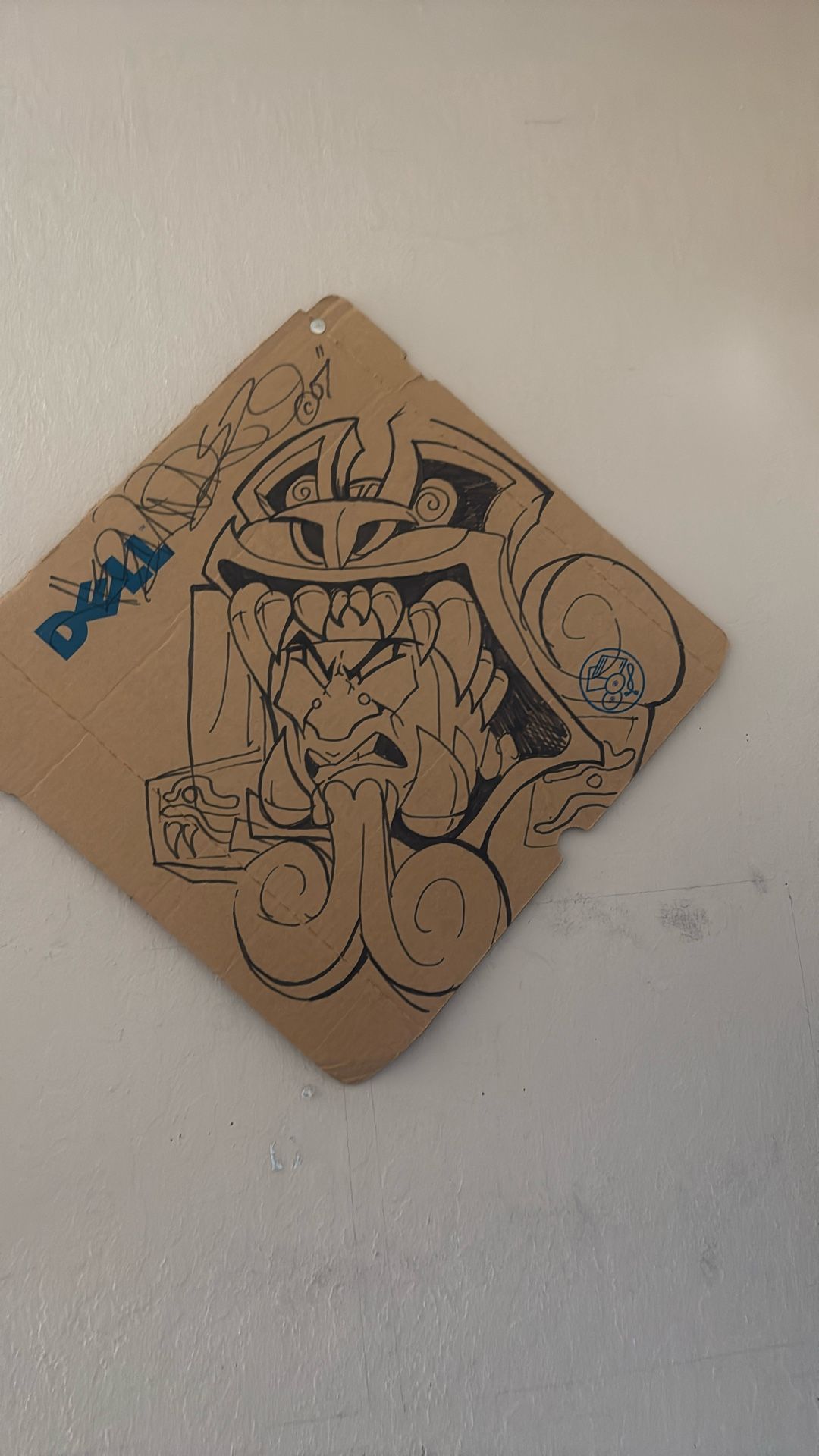 ARTIST 1:1 JESSE HERNANDEZ- Jessie Is A Buddy Of Mine. He Did This Doodle On A Dell Box And I Asked Him To Keep It......