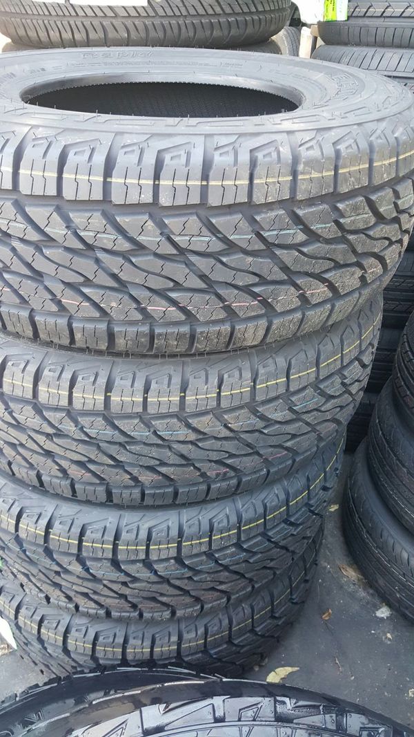 31x10 5x15 new tires for 420 dollars with everything included tax