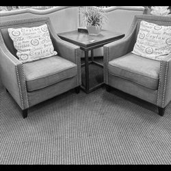 Modern Sofa chair Studded Trim 