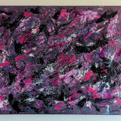 Purple Abstract Painting 