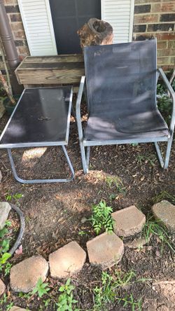 Small table and chair for Small space outside