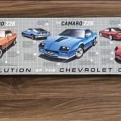 2016 NWT Discontinued The Evolution of the Chevrolet Camaro wall art