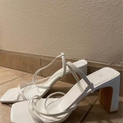 H&M White Heels