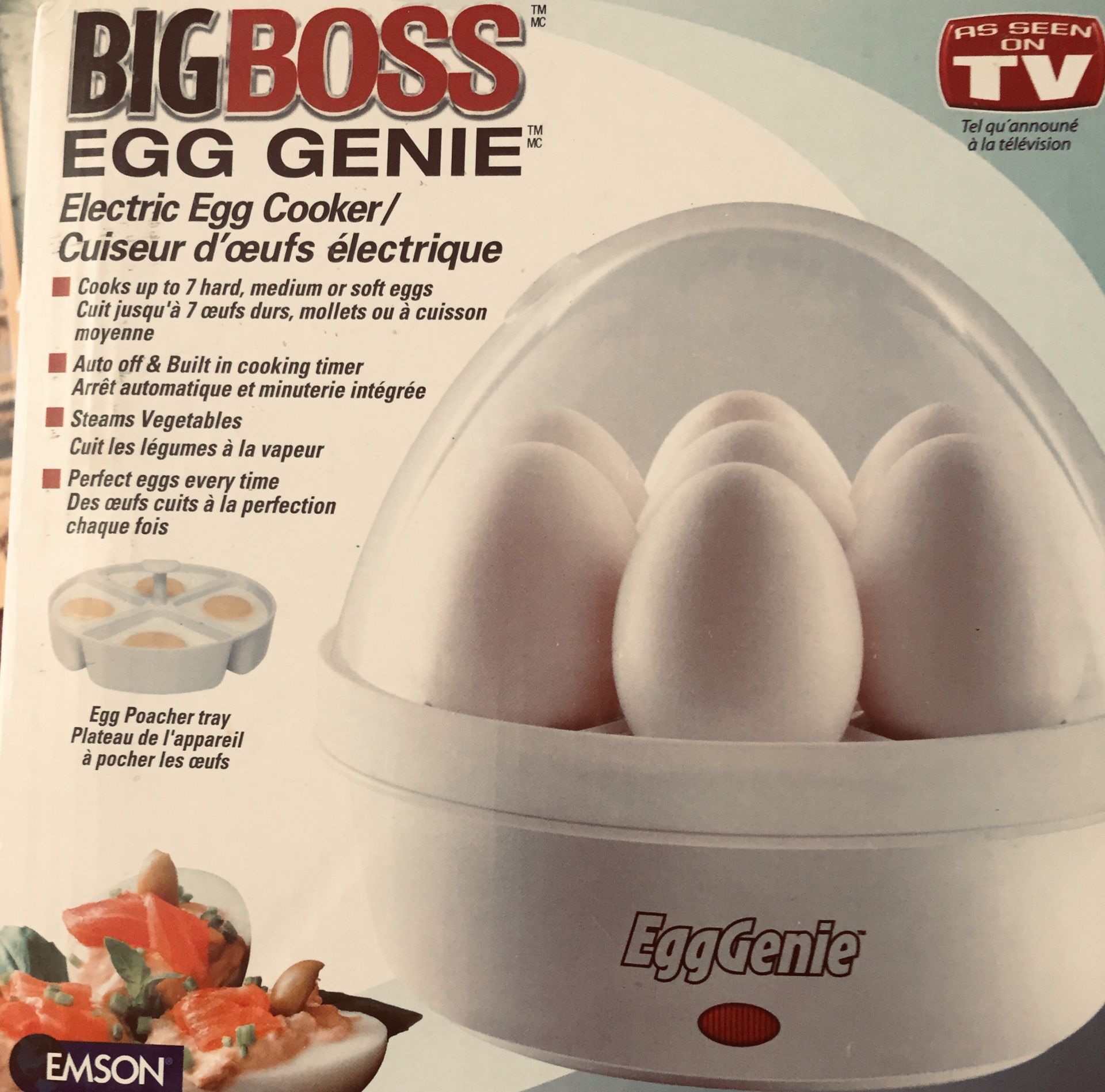 Electric egg cooker brand new Big boss egg gene