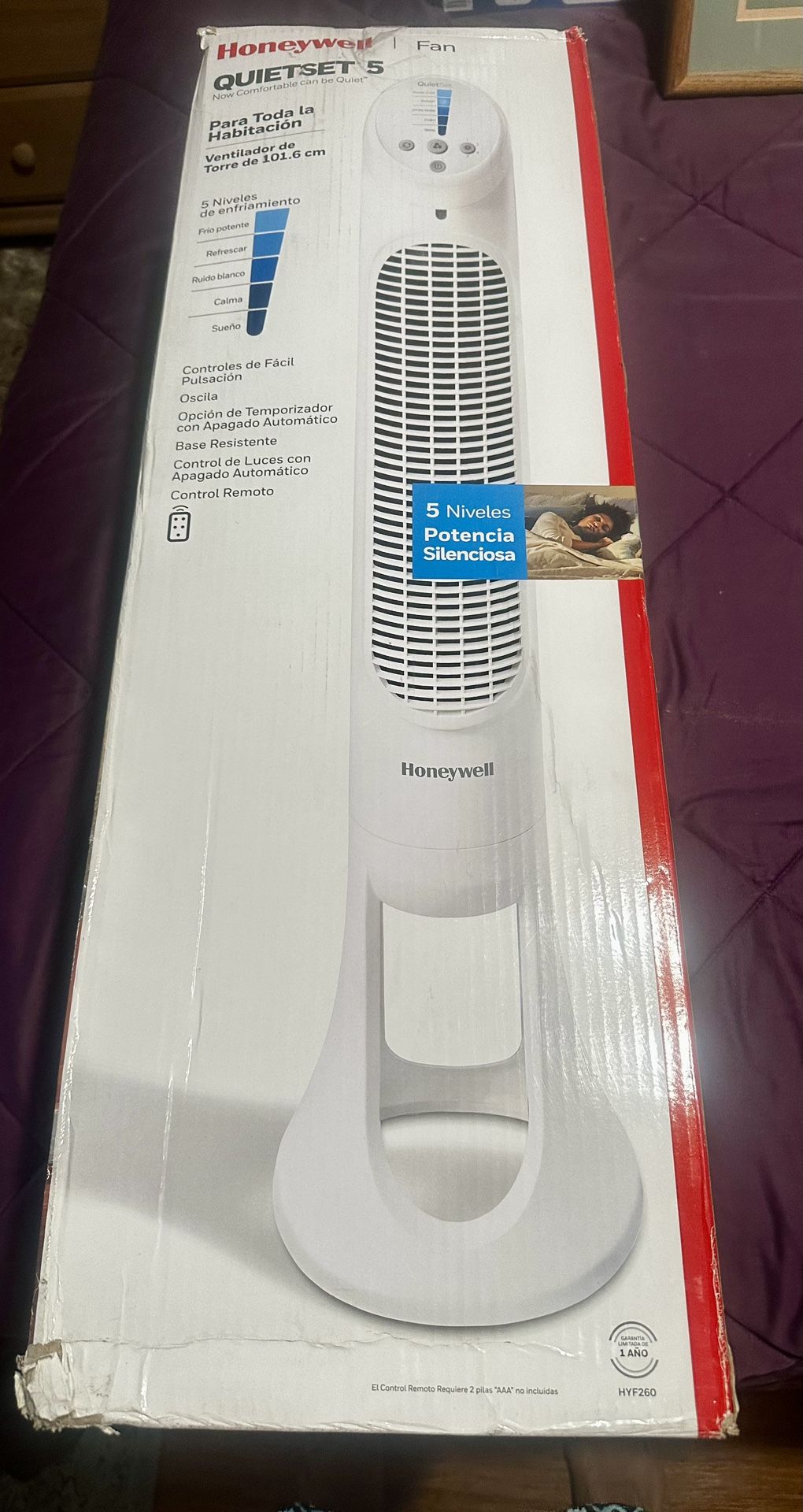 Fan Honeywell, Quiet Set Five Whole Room Tower Fan