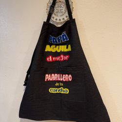 MANDILES DE MEZCLILLA LOGOS DE EQUIPOS, Máscaras, Cervezas, etc