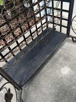 Large Wrought Iron Wine Rack