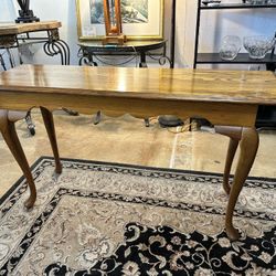 Wood Sofa Table Cabriole Legs