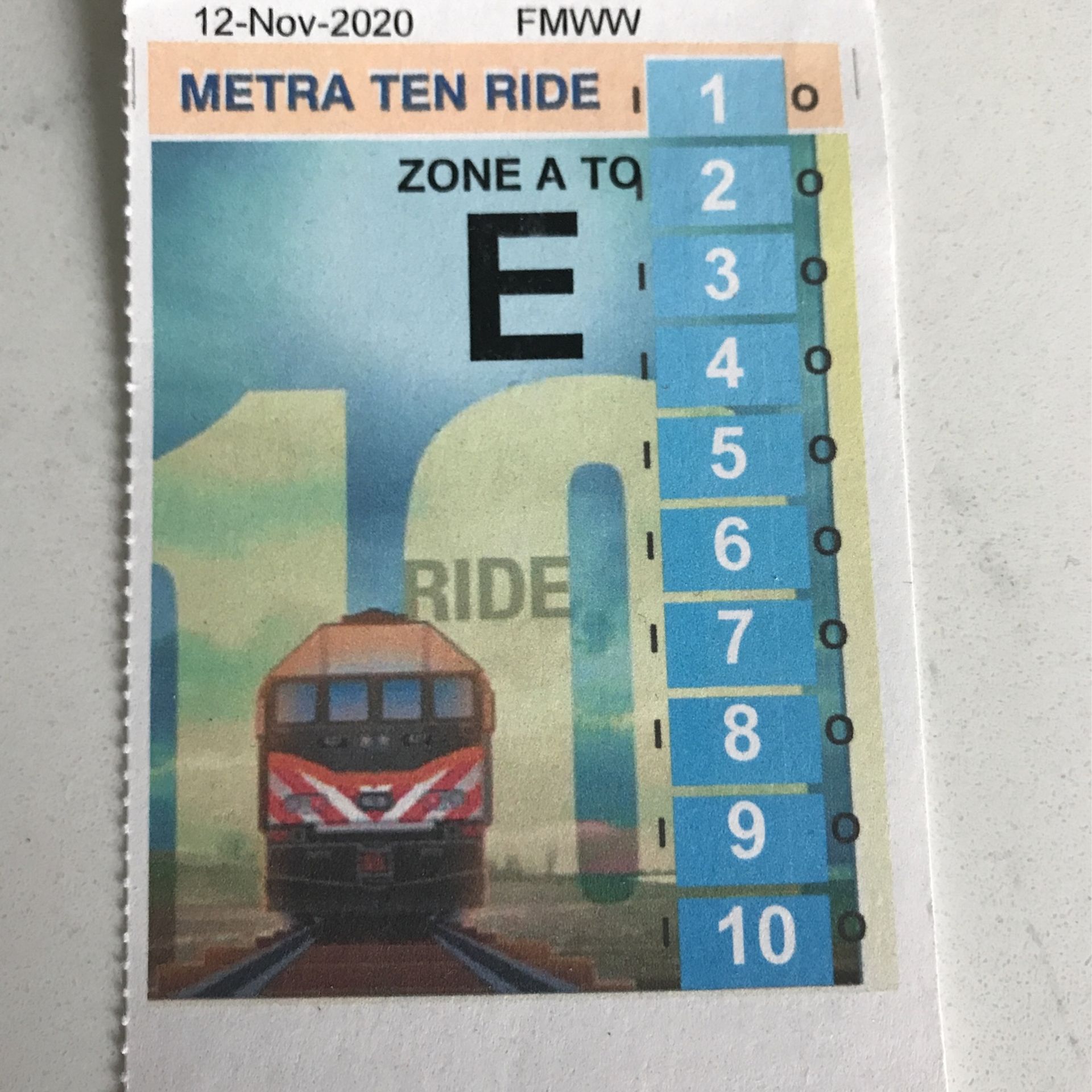 Metra Zone F 10 ride