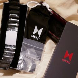 MVMT classic Black Metal Watch Band 24 MM Steel Band Watch Band Men's Watch Band Interchangeable Strap For Classic Series Watches New 48 Retail B4TAX 