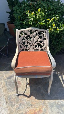 Metal outdoor chairs and table