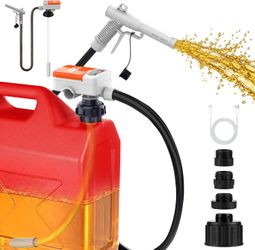 Cordless Fuel Transfer Pump for Gas Cans, 3.5 GPM High Flow with Auto-Stop