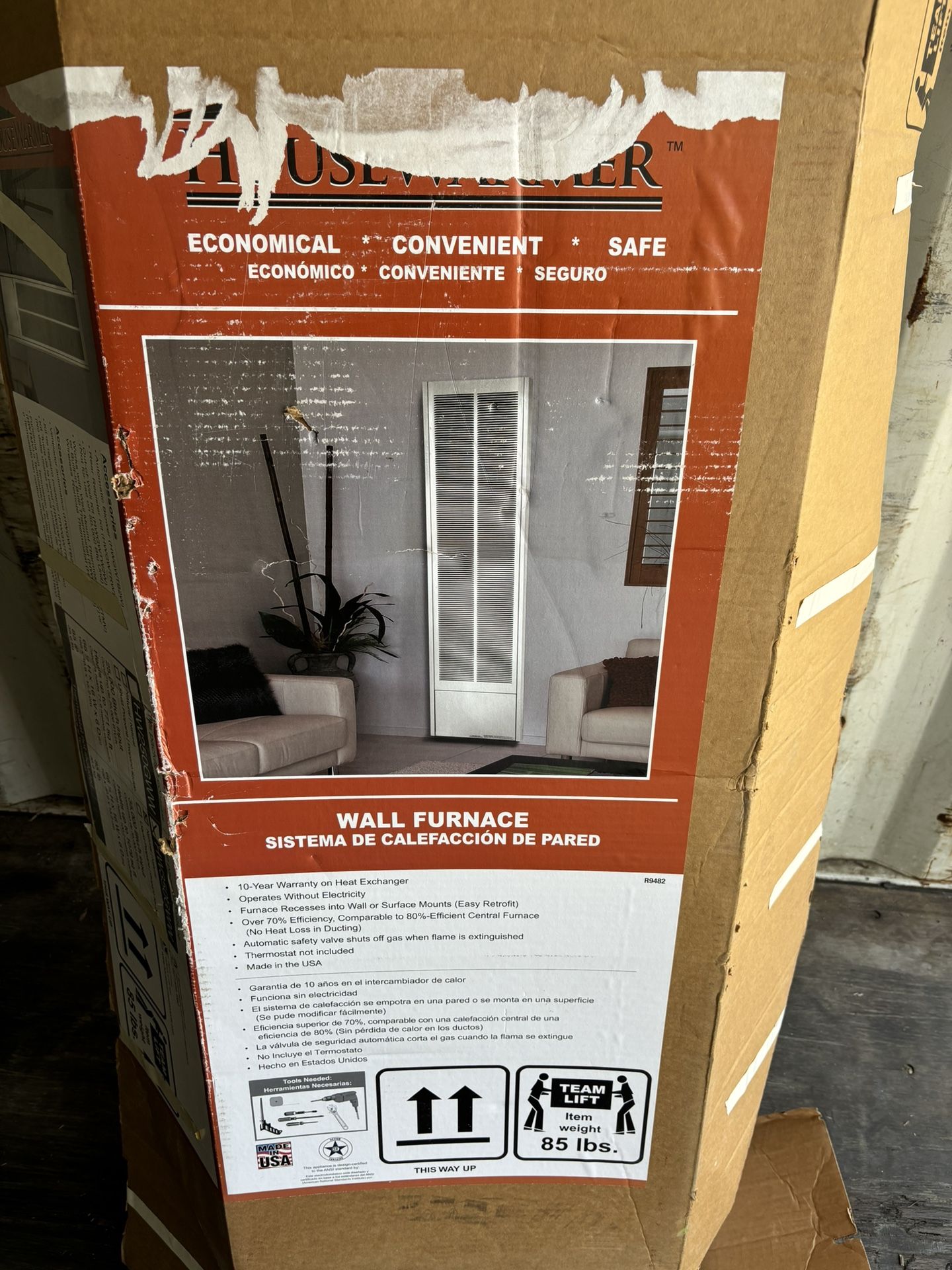 HouseWarmer Wall Furnace