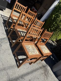 Arts And Crafts, Oak Dining Chairs, Vintage