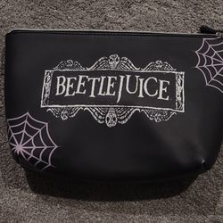 Beetlejuice Cosmetic Travel Make-up Bag Horror Halloween 