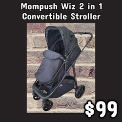 NEW Mompush Wiz 2 in 1 Convertible Stroller: Njft